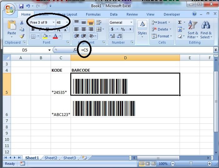 software untuk membuat barcode pada excel